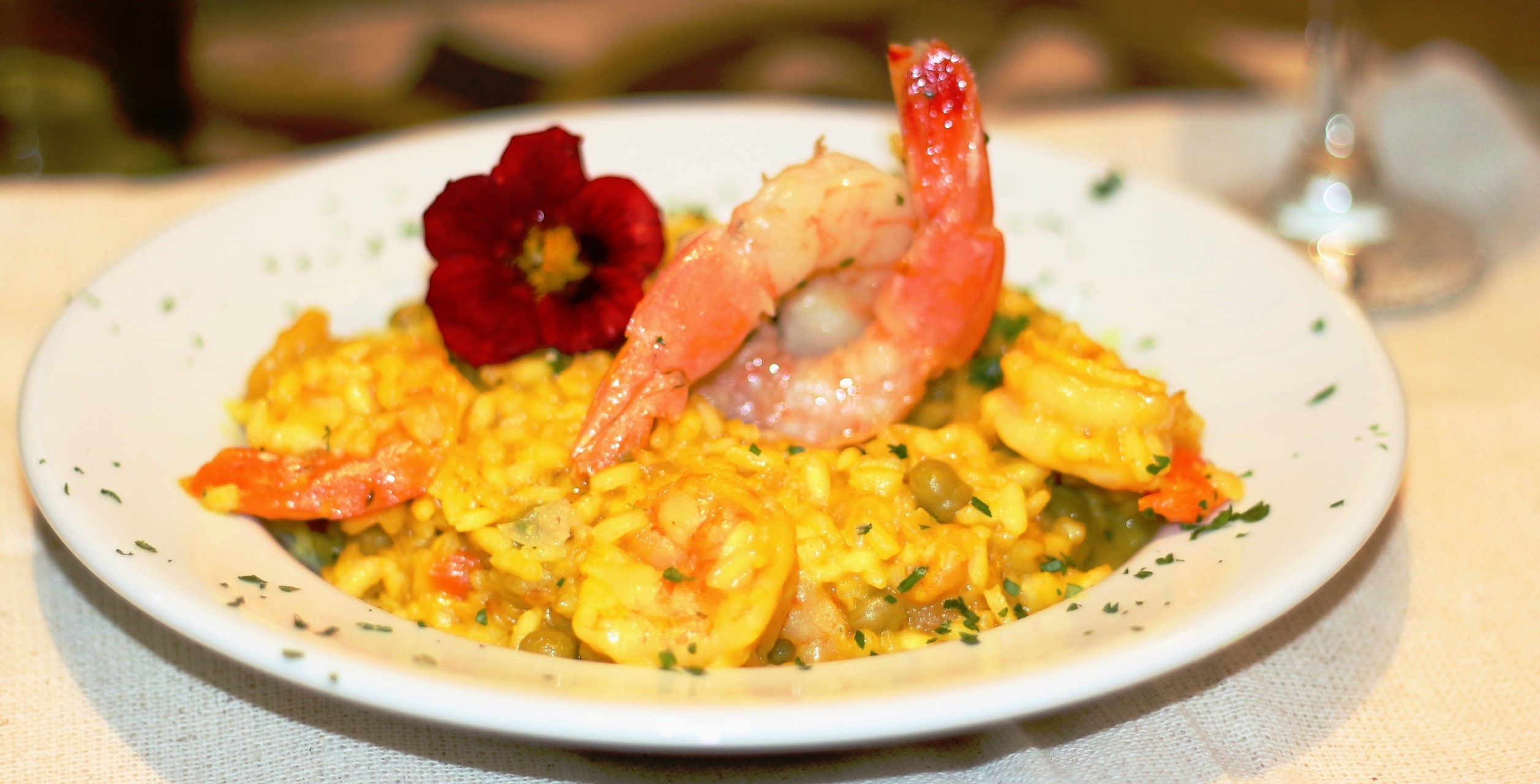 Risoto de camarão